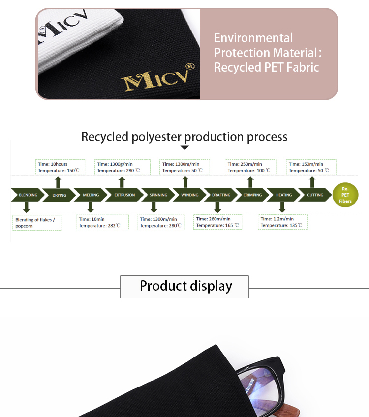 RPET Glasses Pouch